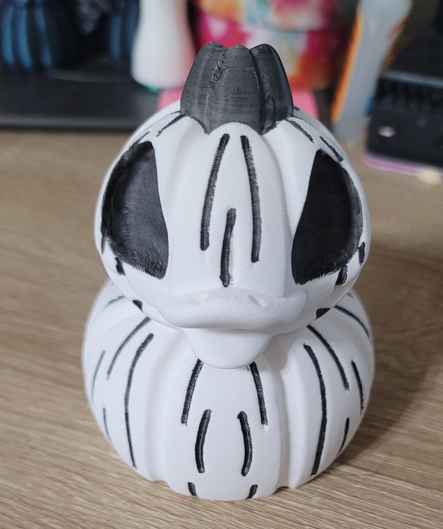 Pumpkin Rubber Duck  - Meet Jack, the Pumpkin King... duck. The model printed *chefs kiss*  - 3d model