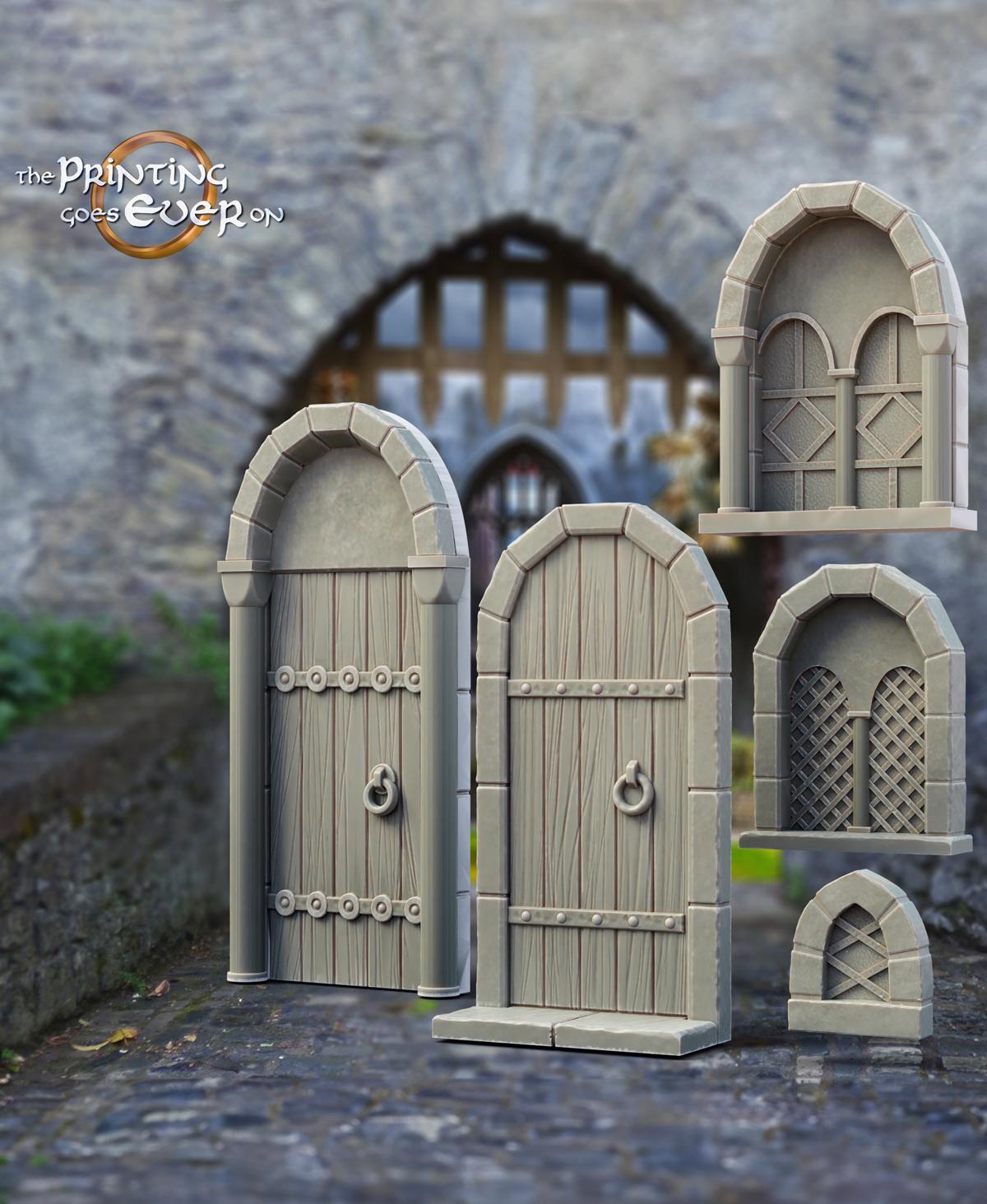 Doors and Windows - Building Decorations 3d model