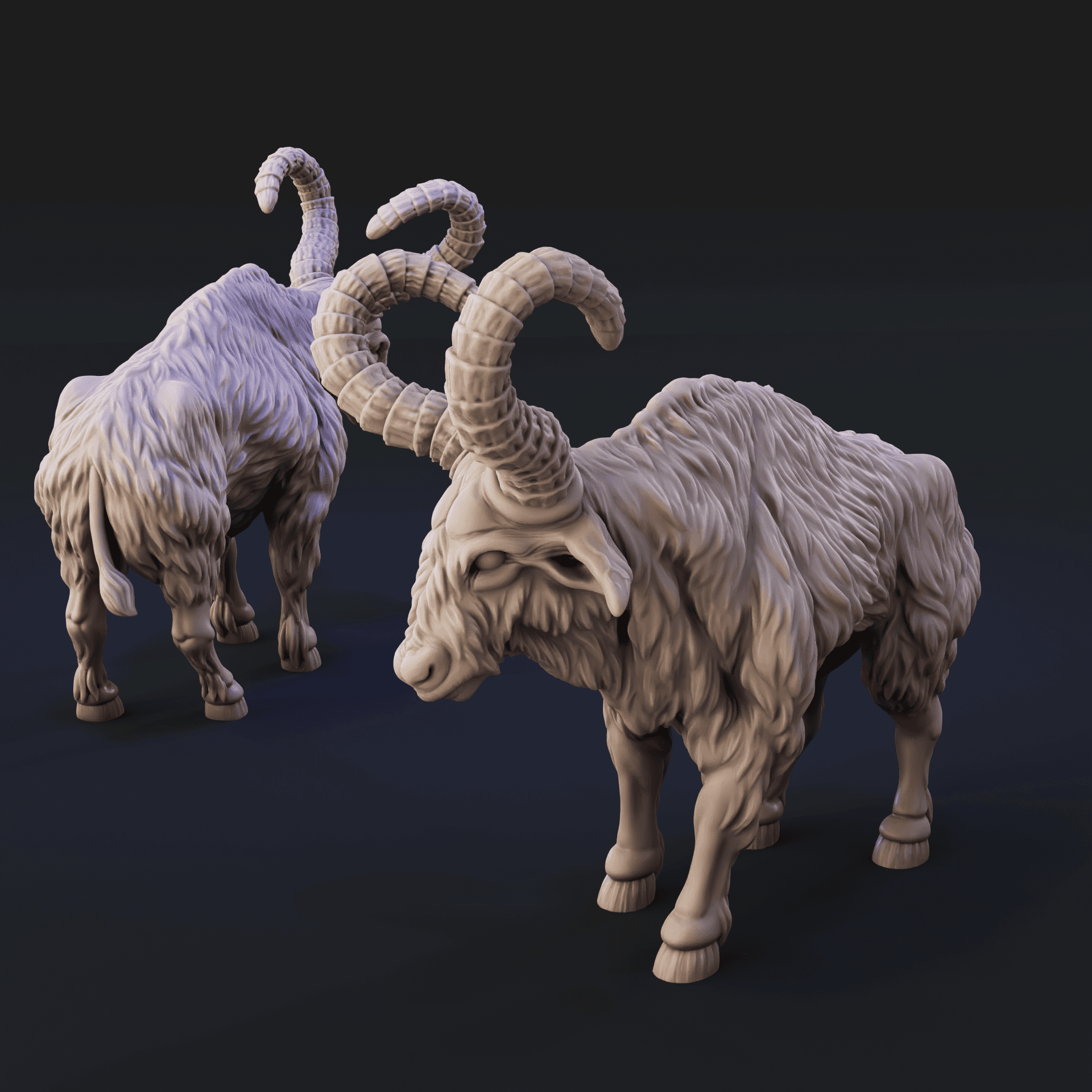 Great Horned Oxen Beast  3d model