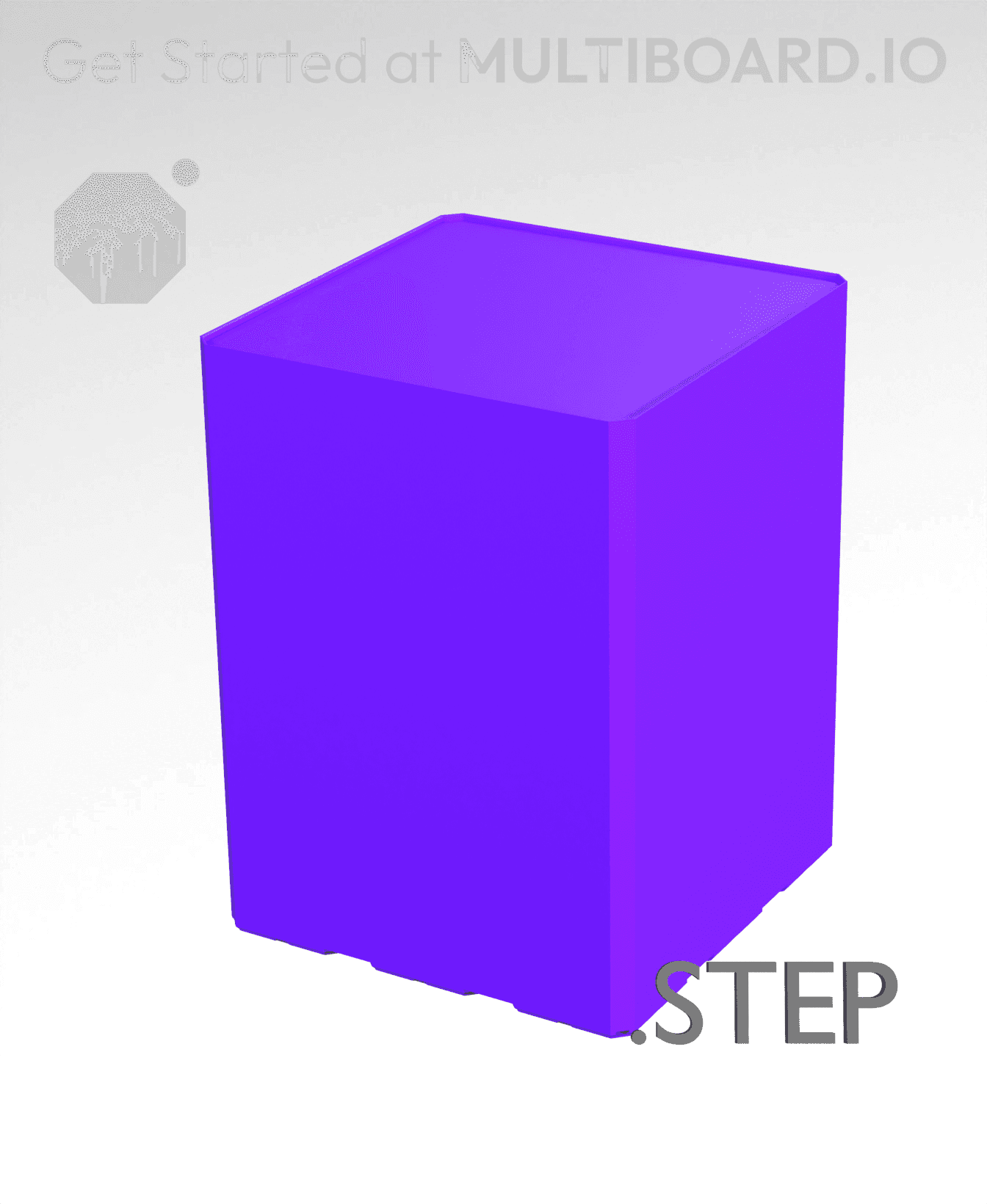 3x3x4 - Multibin Insert - STEP Remixing File 3d model