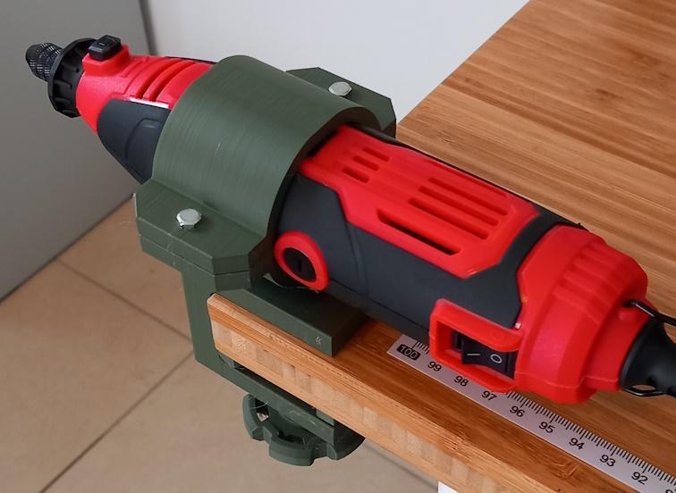 Rotary Tool Table Mount - Reinforced 3d model