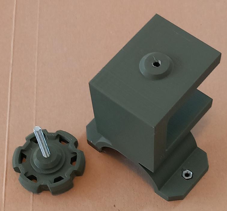 Rotary Tool Table Mount - Reinforced 3d model