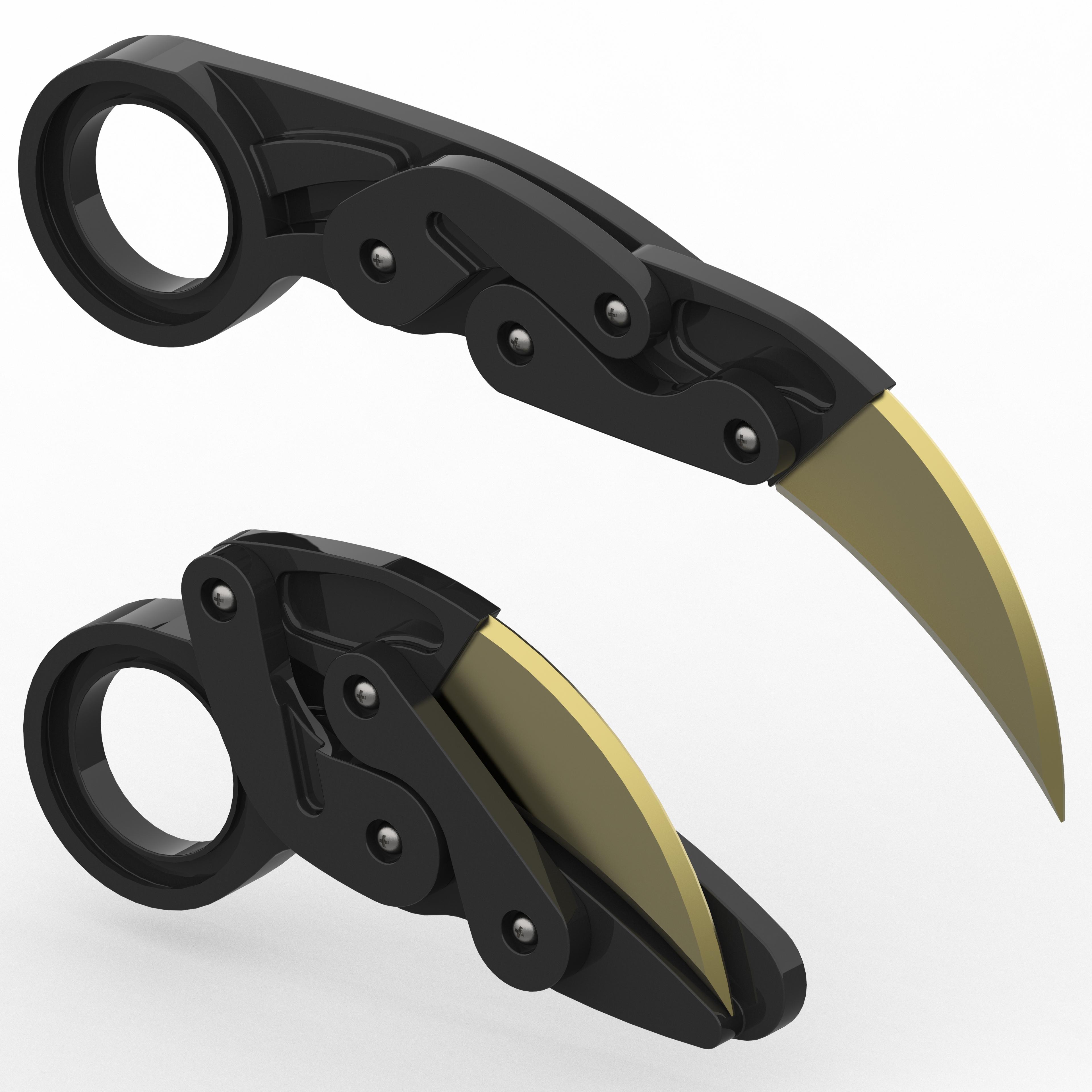 Folding Pocket Karambit 3d model