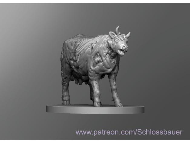 Zombie Cow 3d model