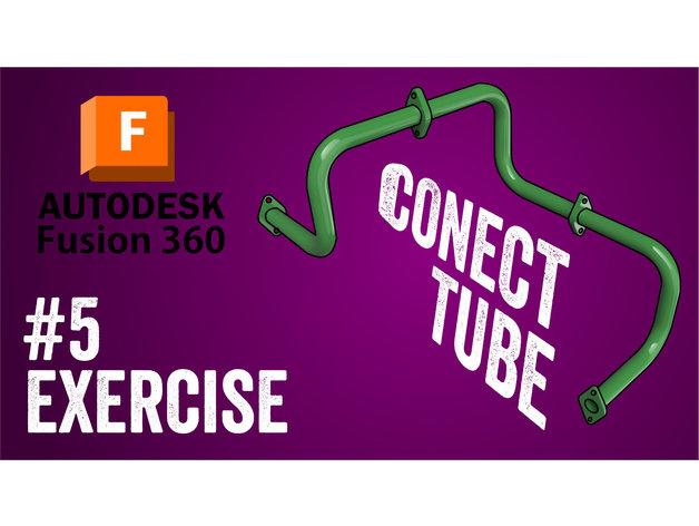 #5 Tutorial Fusion 360 - Connect Tube | Pistacchio Graphic 3d model