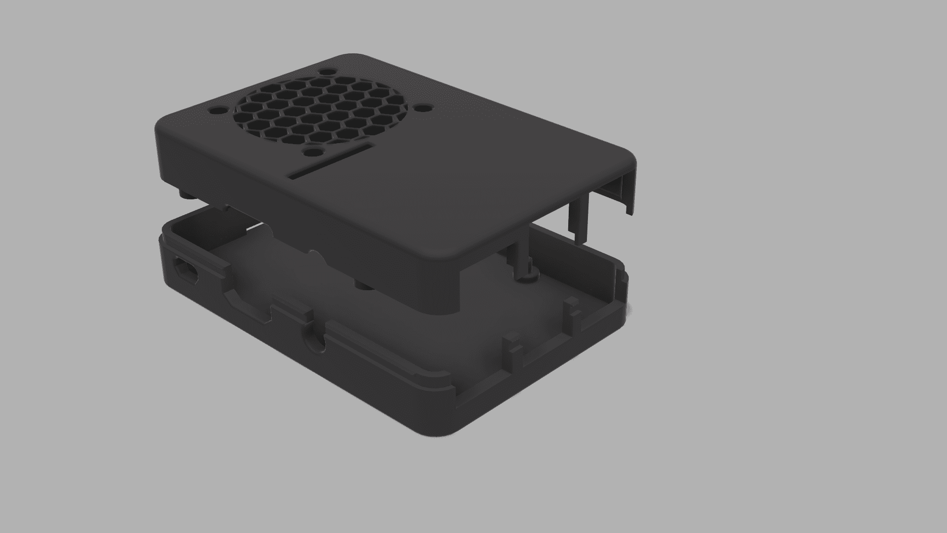 Raspberry Pi 3B+ case (screwless) 3d model