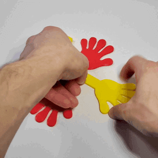 Classic Hand Clapper Noisemaker Toy :: Classic Novelty Party Favor 3d model