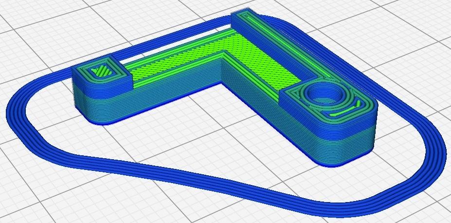 Ender-3 SD Card gap filler 3d model