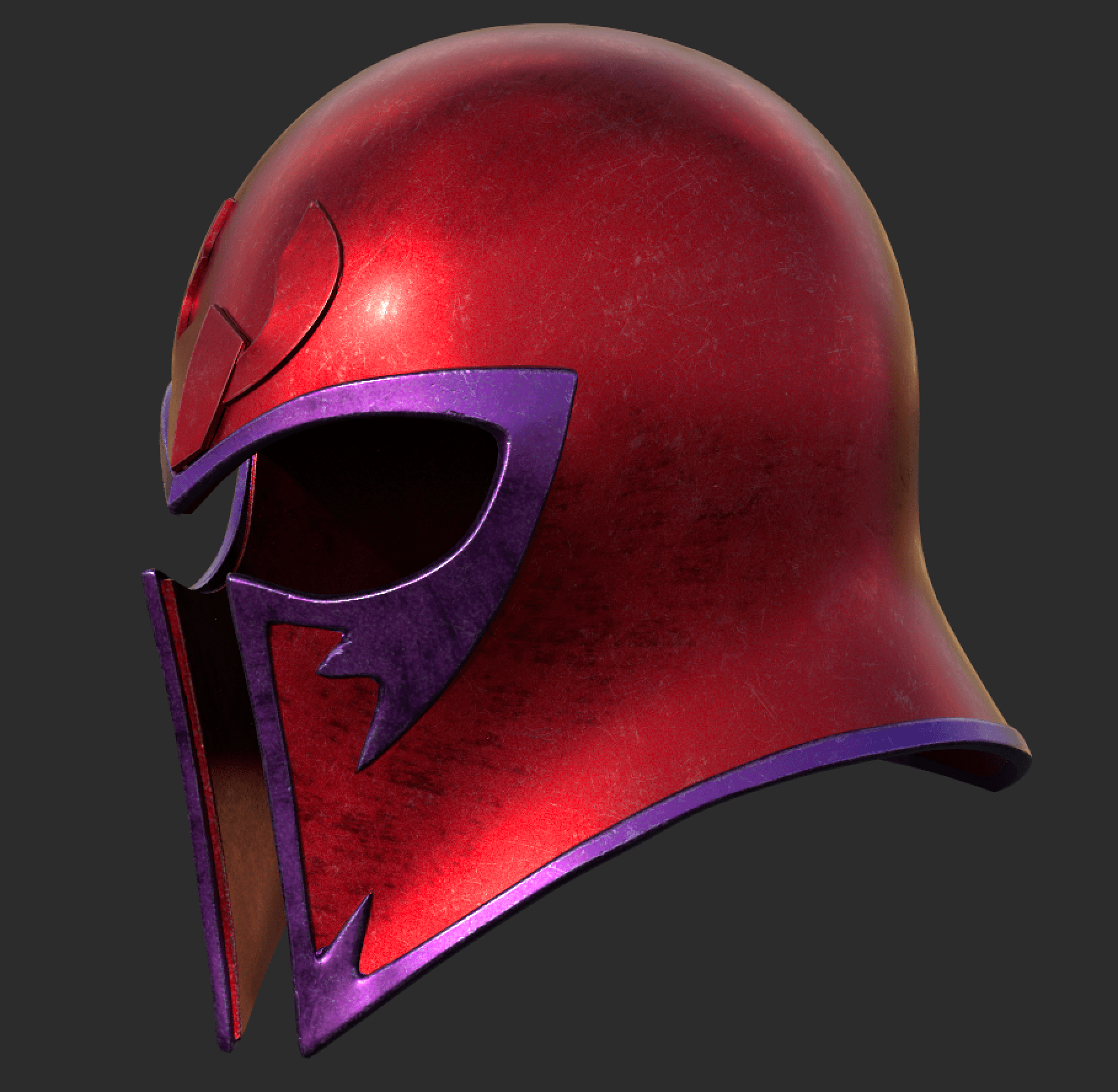 Magneto Helmet 3d model