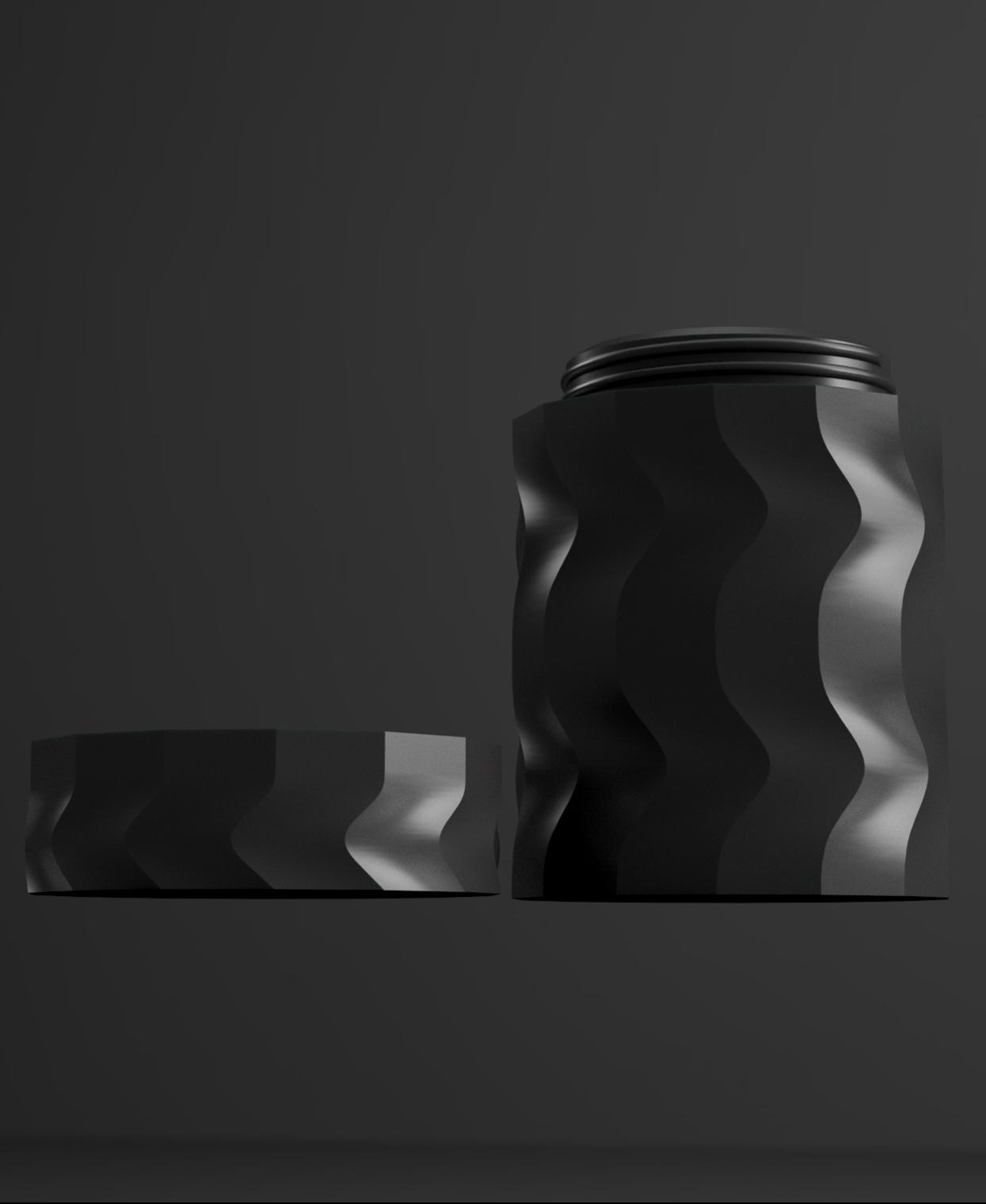 wavy jar (body).stl 3d model