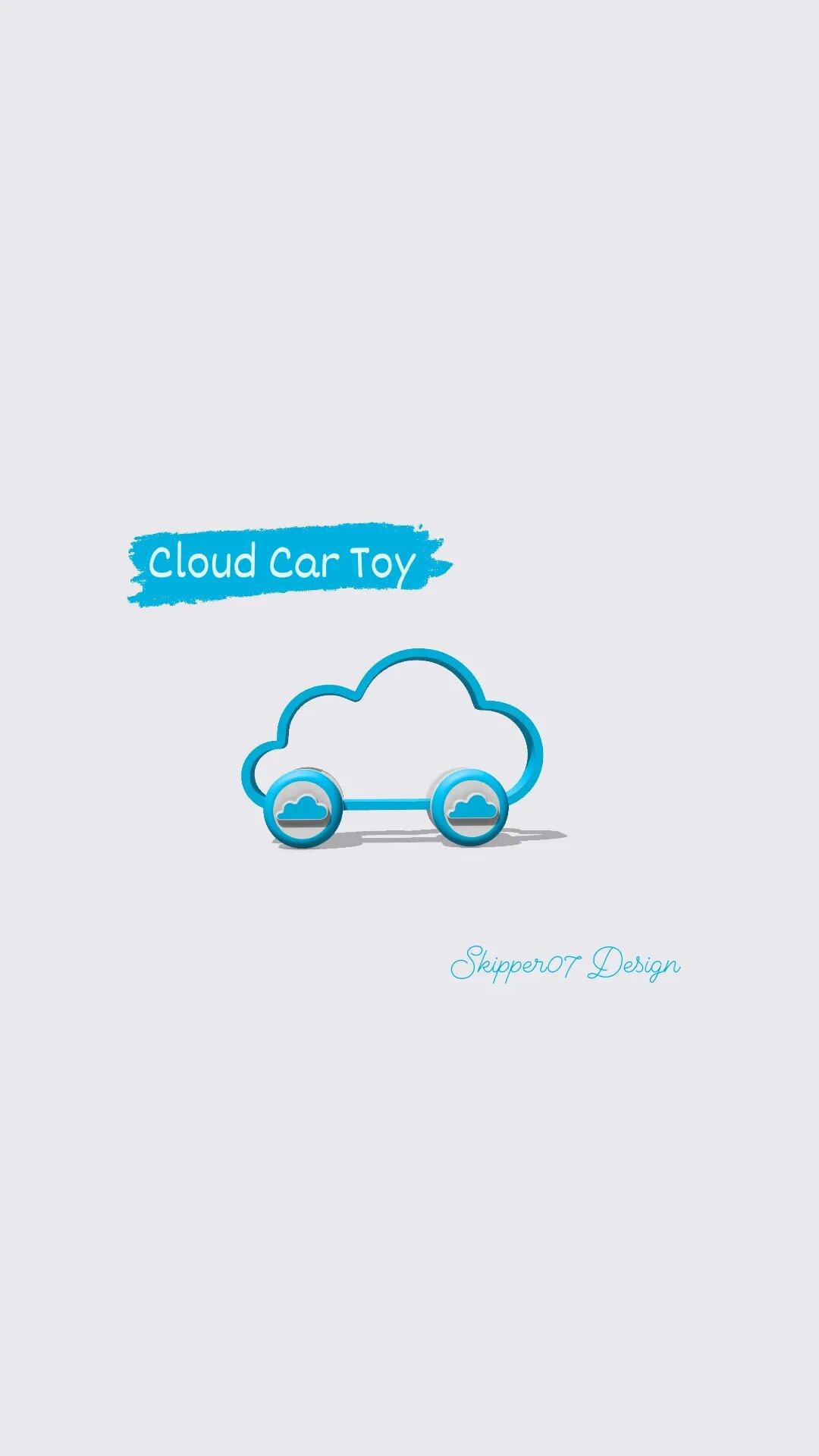 CLOUD CAR TOY 3d model