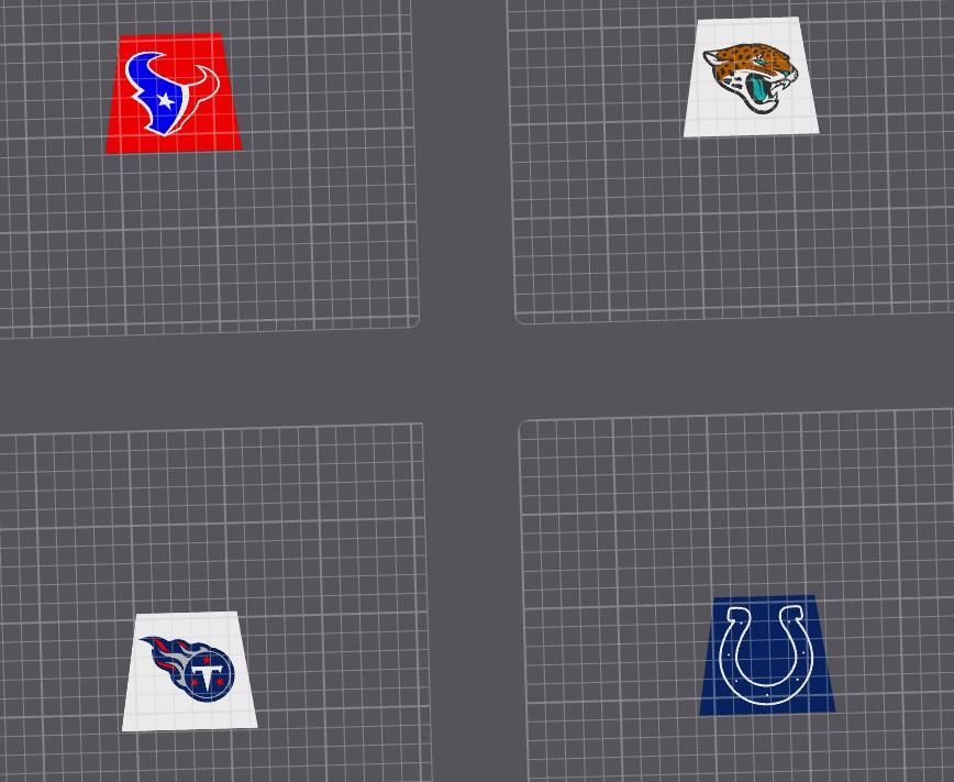 AFC South Torso Inserts 3d model