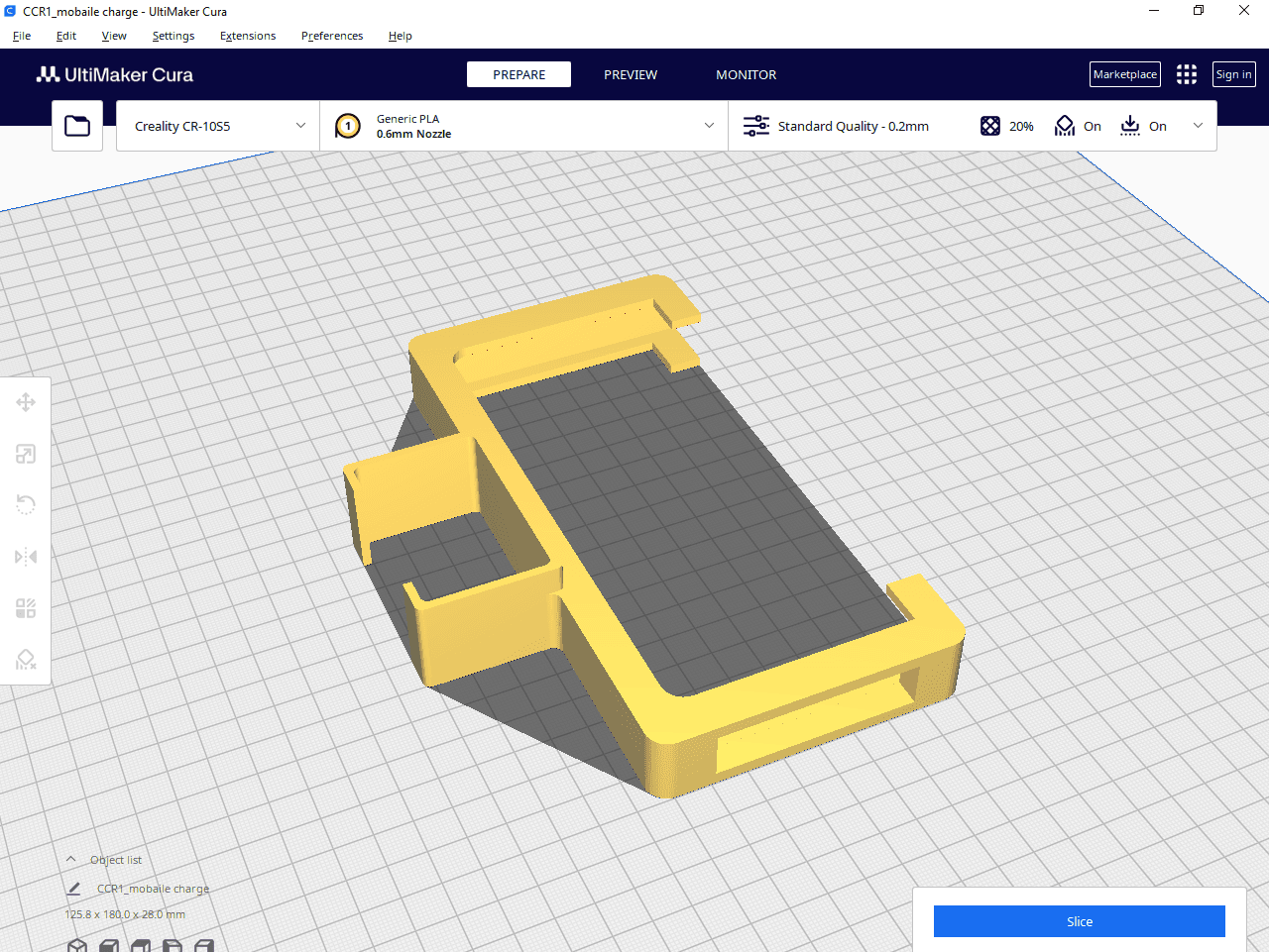 3D Printed Mobile Charging Stand..stl 3d model