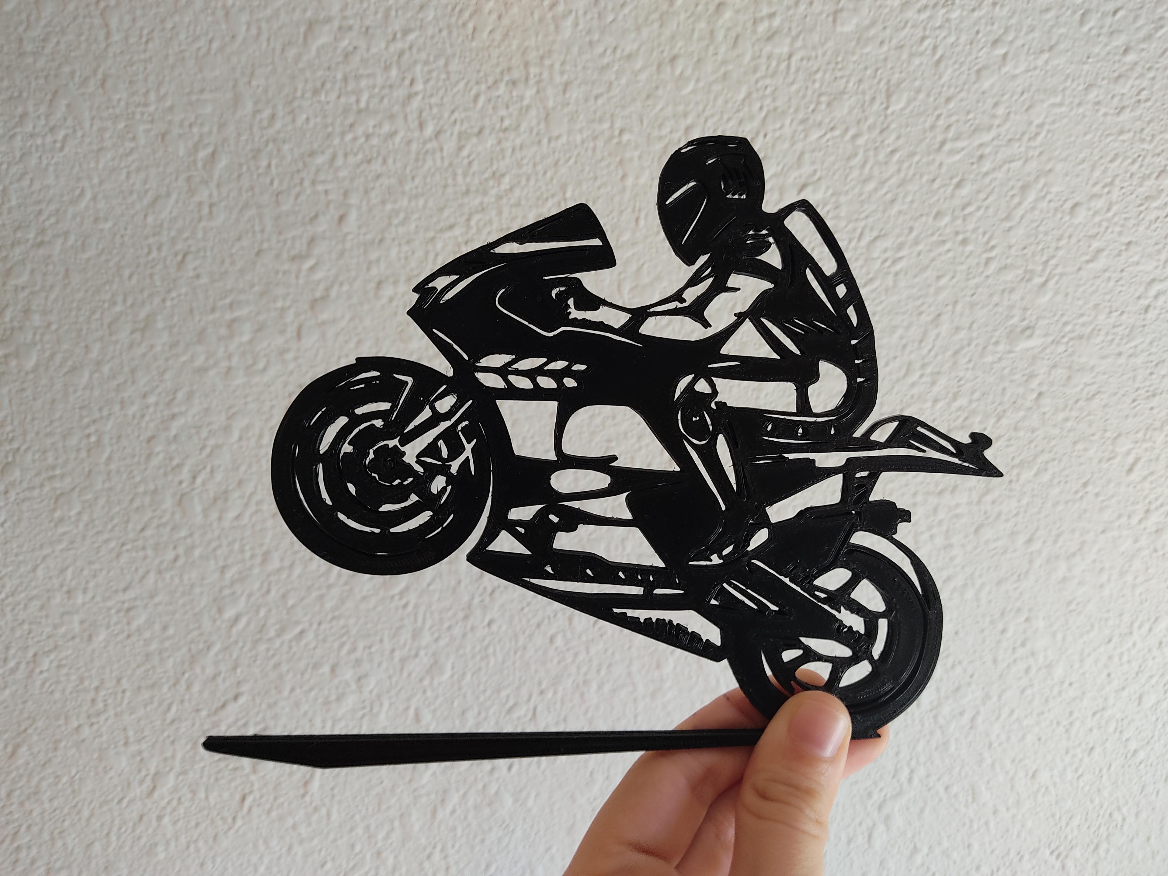 Motorbike wallart 3d model