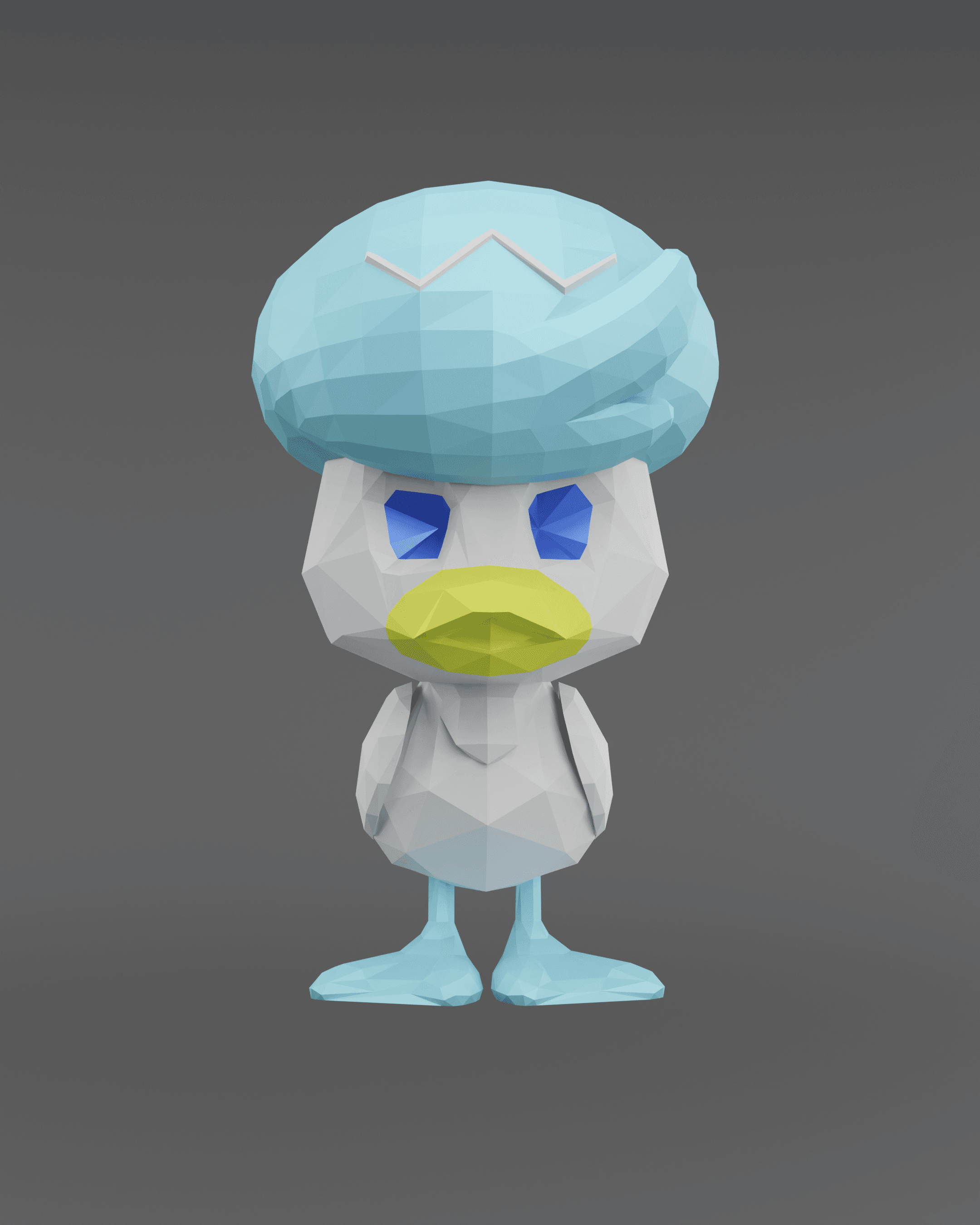 Low Poly Quaxly - Fan Art 3d model