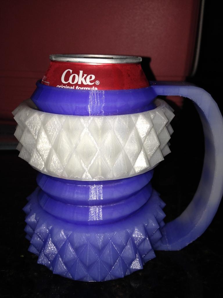 Knurled Nut & Bolt Koozie 3d model