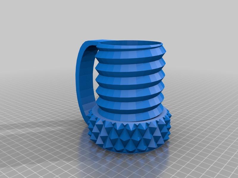 Knurled Nut & Bolt Koozie 3d model