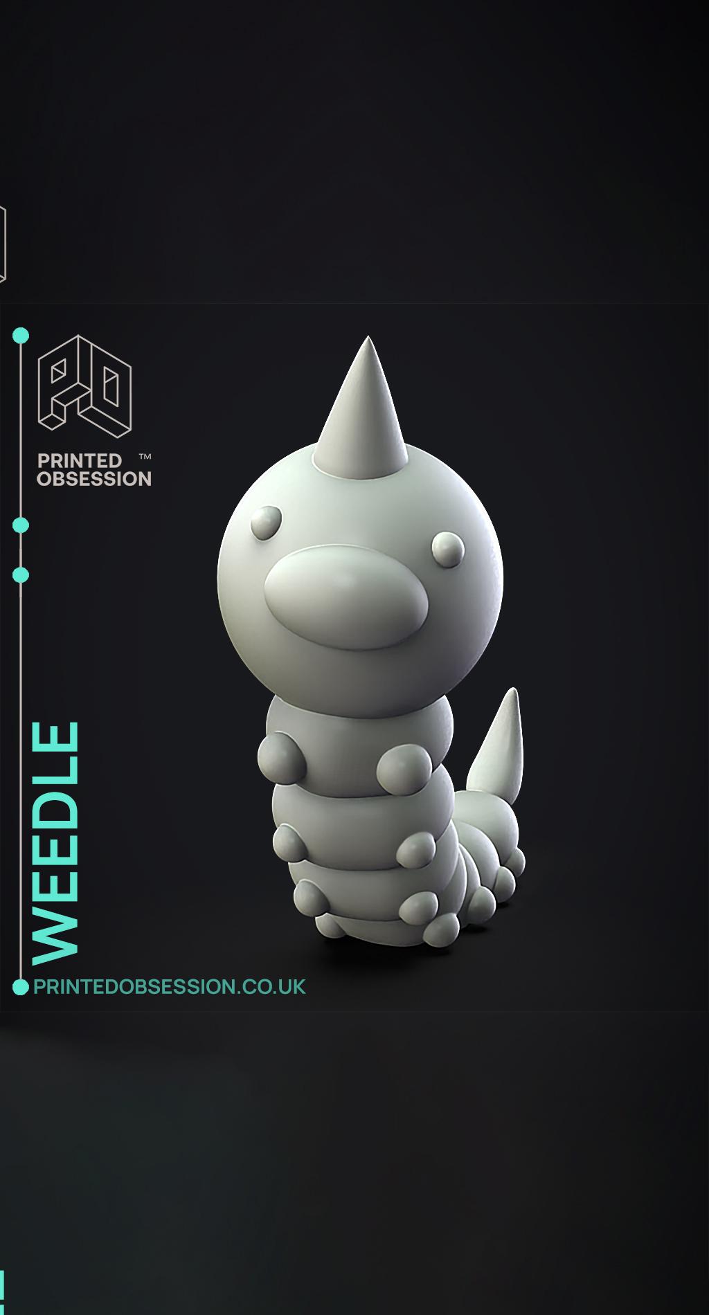 Weedle - Pokemon - Fan Art 3d model