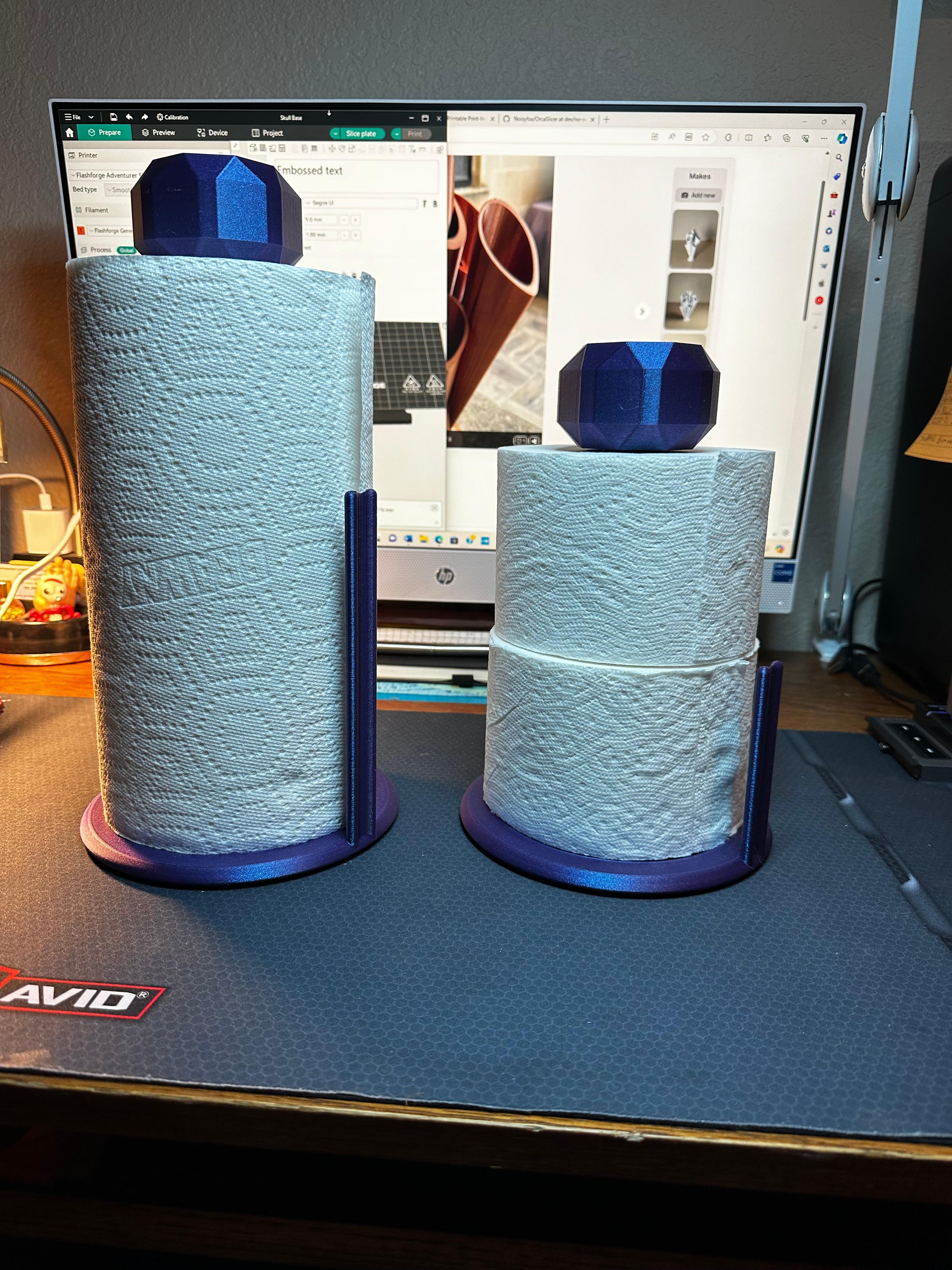 Paper towel holder V1 3d model