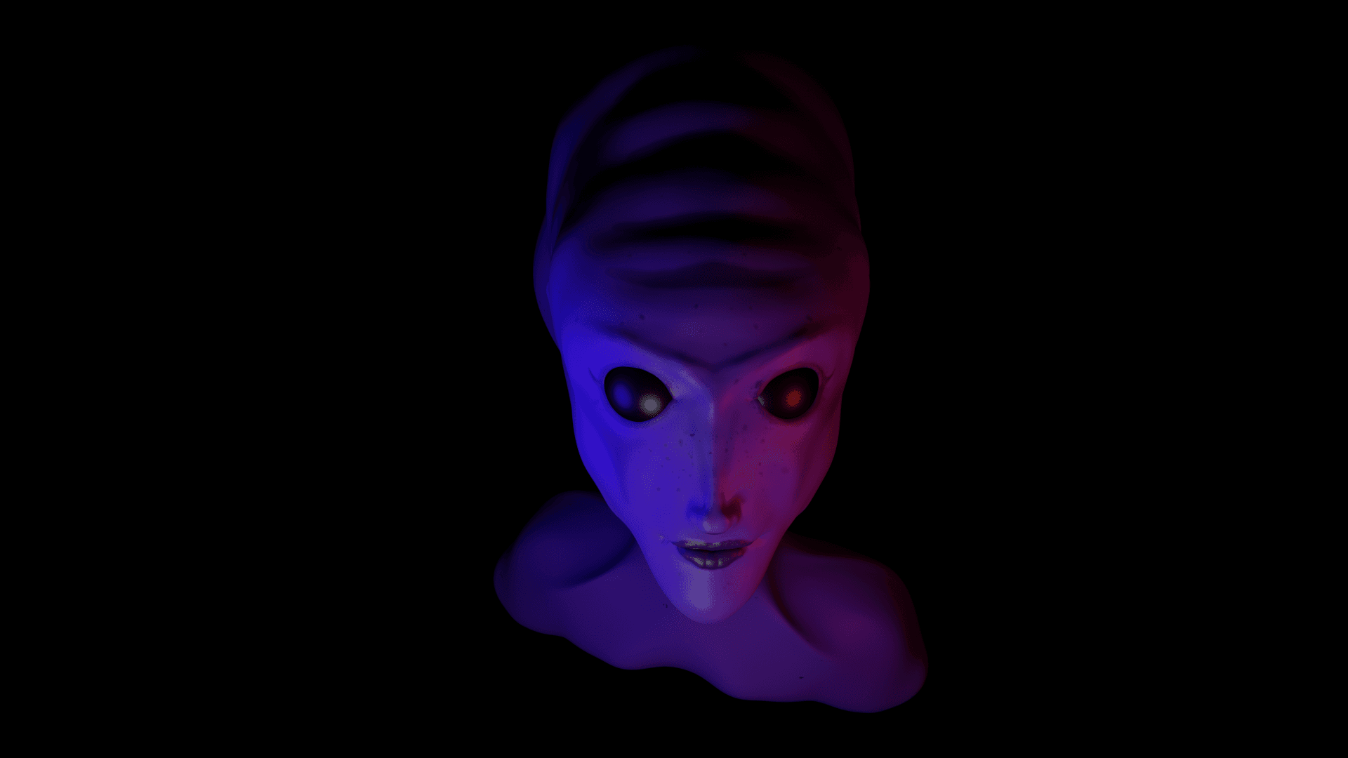 Alien Woman Bust.stl 3d model