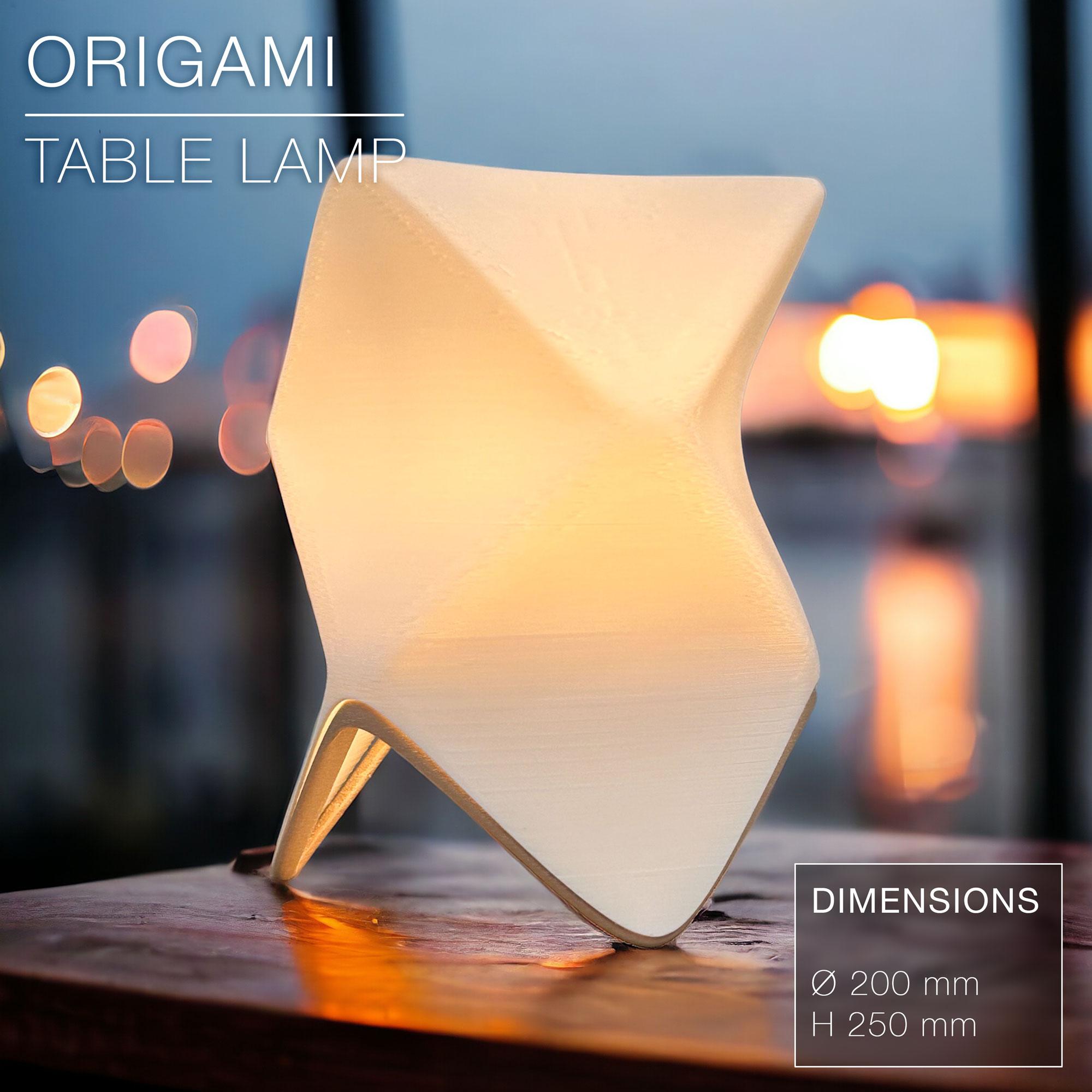 ORIGAMI | Table Lamp E14, E26, E27 3d model