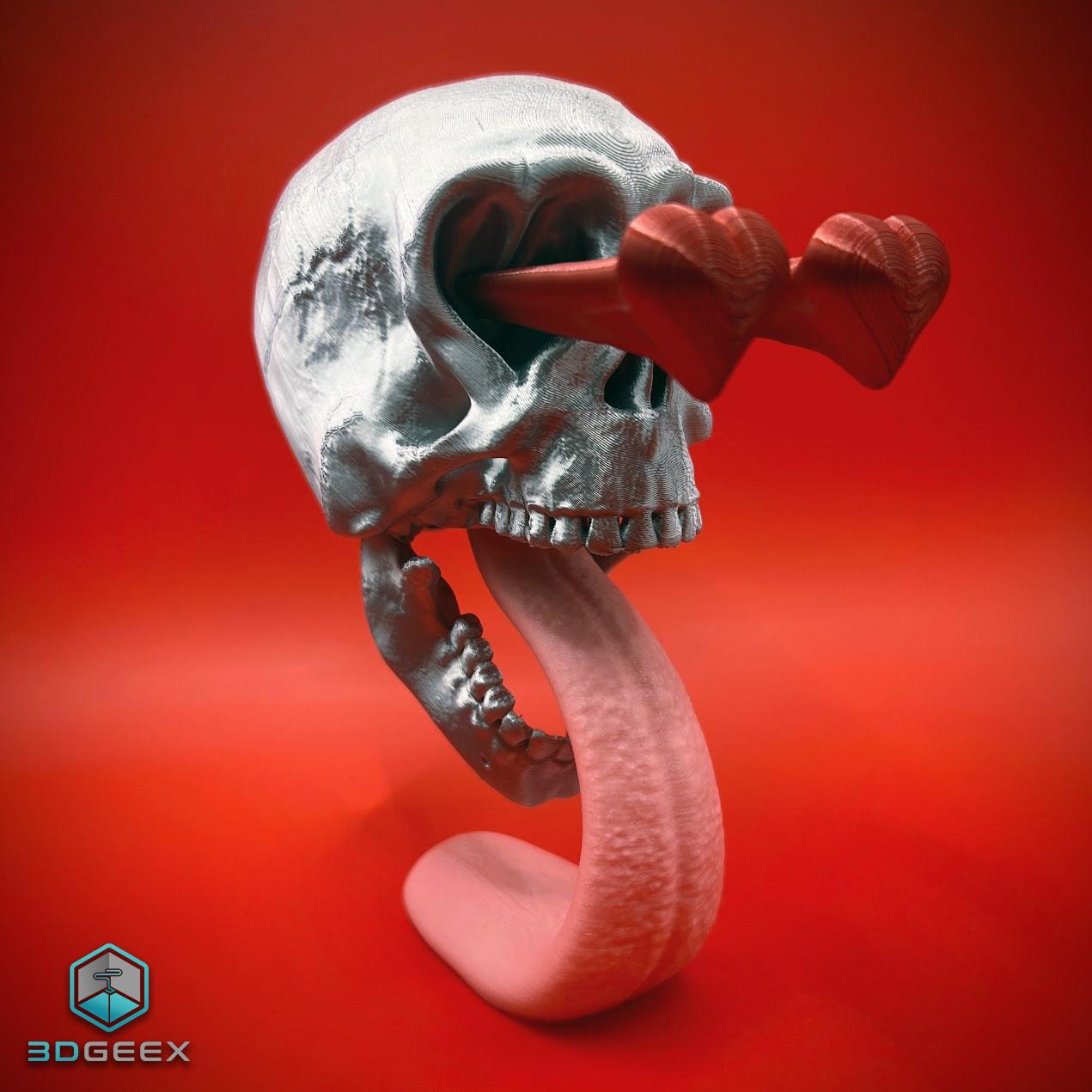 Skull In Love 3d model