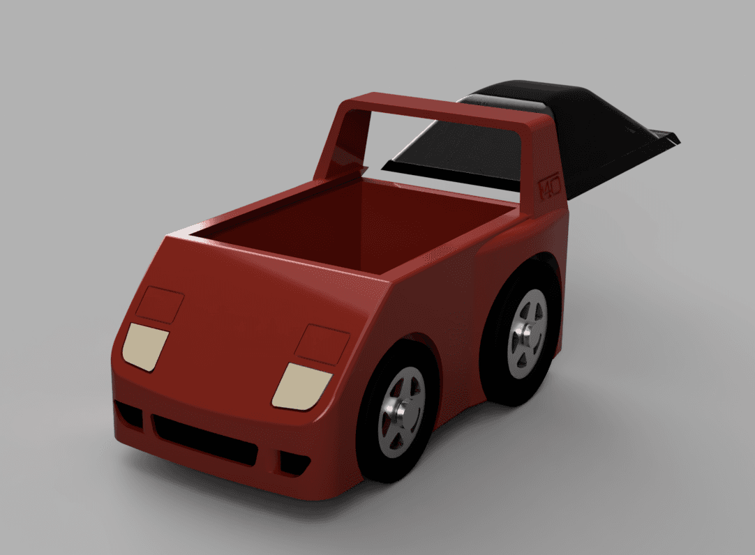 Box Car Racer - Ferrari F40 - A Sliding Dove Tail Box Remix 3d model