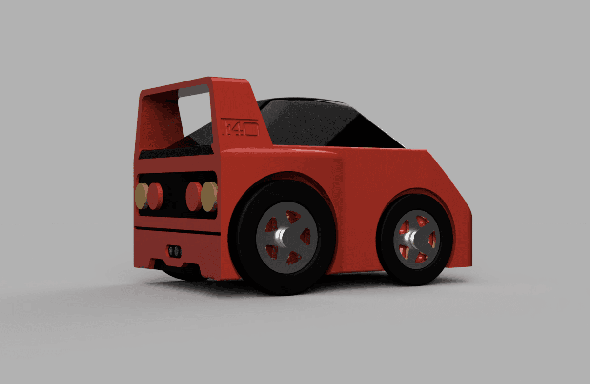 Box Car Racer - Ferrari F40 - A Sliding Dove Tail Box Remix 3d model