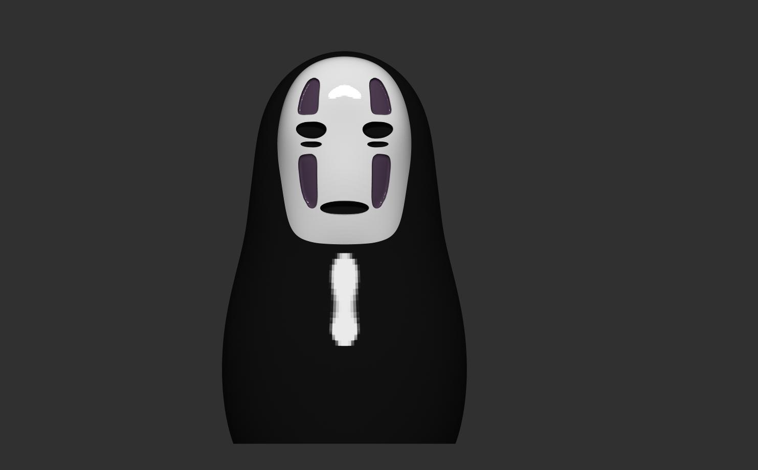 No Face Chibi 3d model