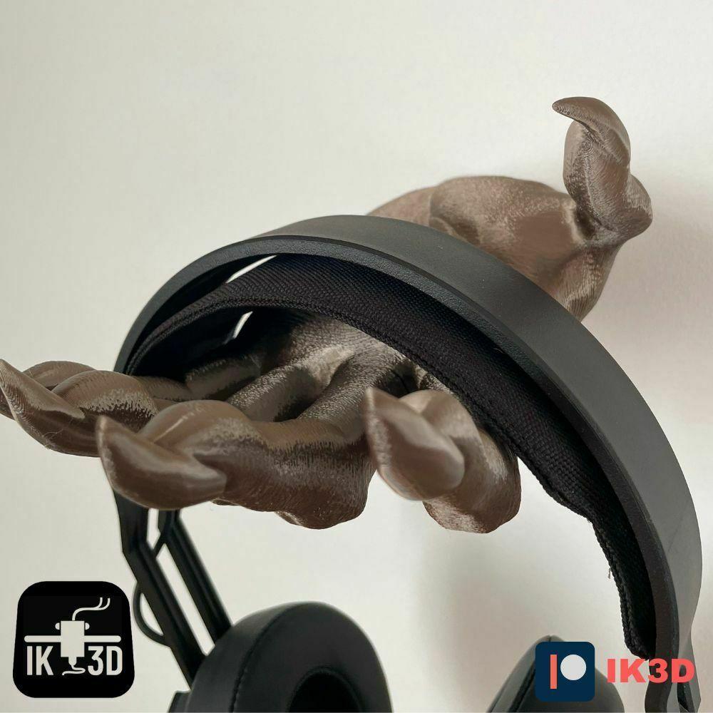 Demon Hand Wall Mounted Headset Holder 3d model