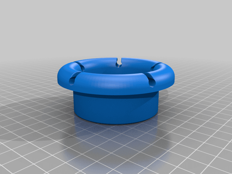 Desk Grommet with cable clips  3d model