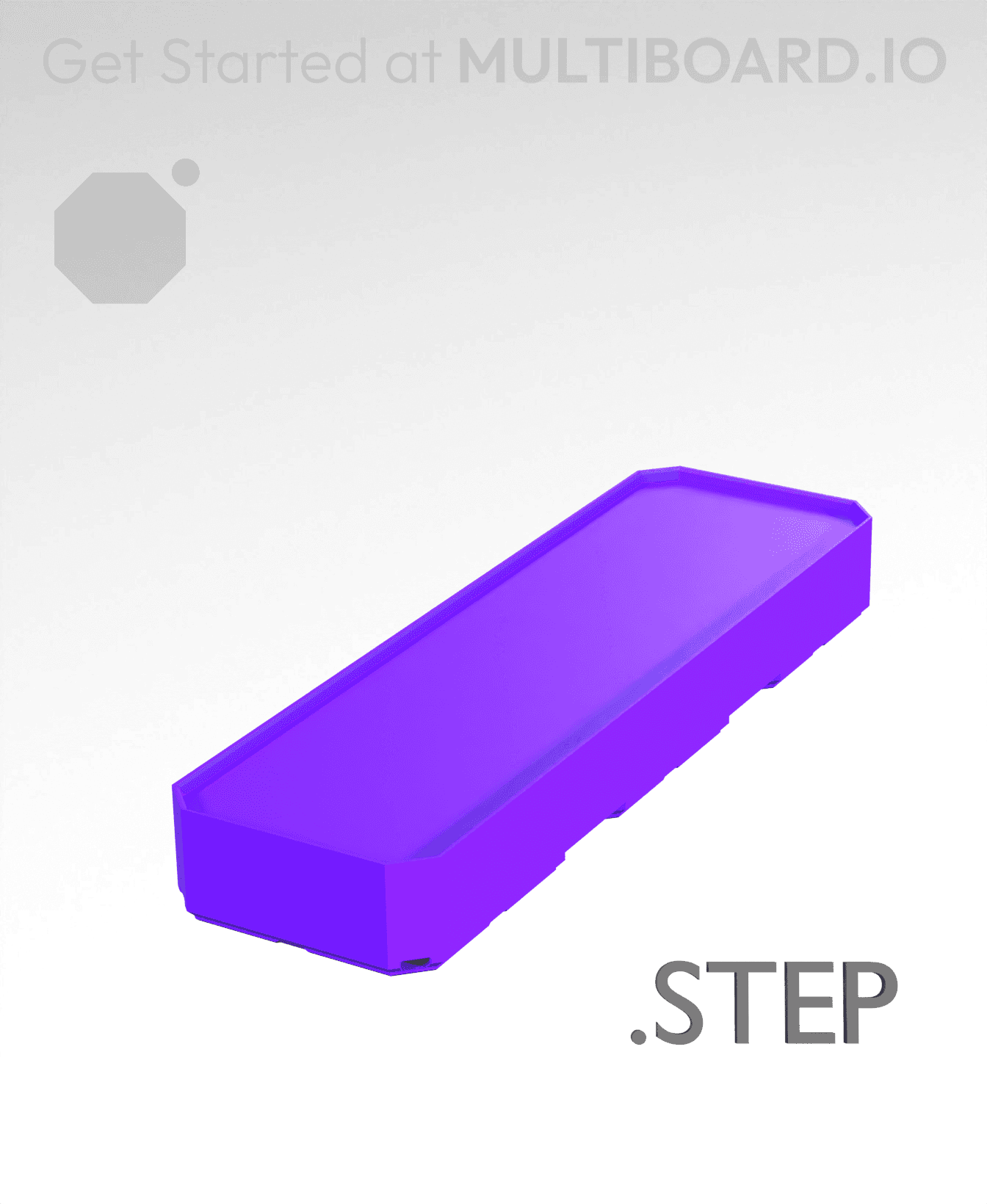 1x3x0·5 - Multibin Insert - STEP Remixing File 3d model