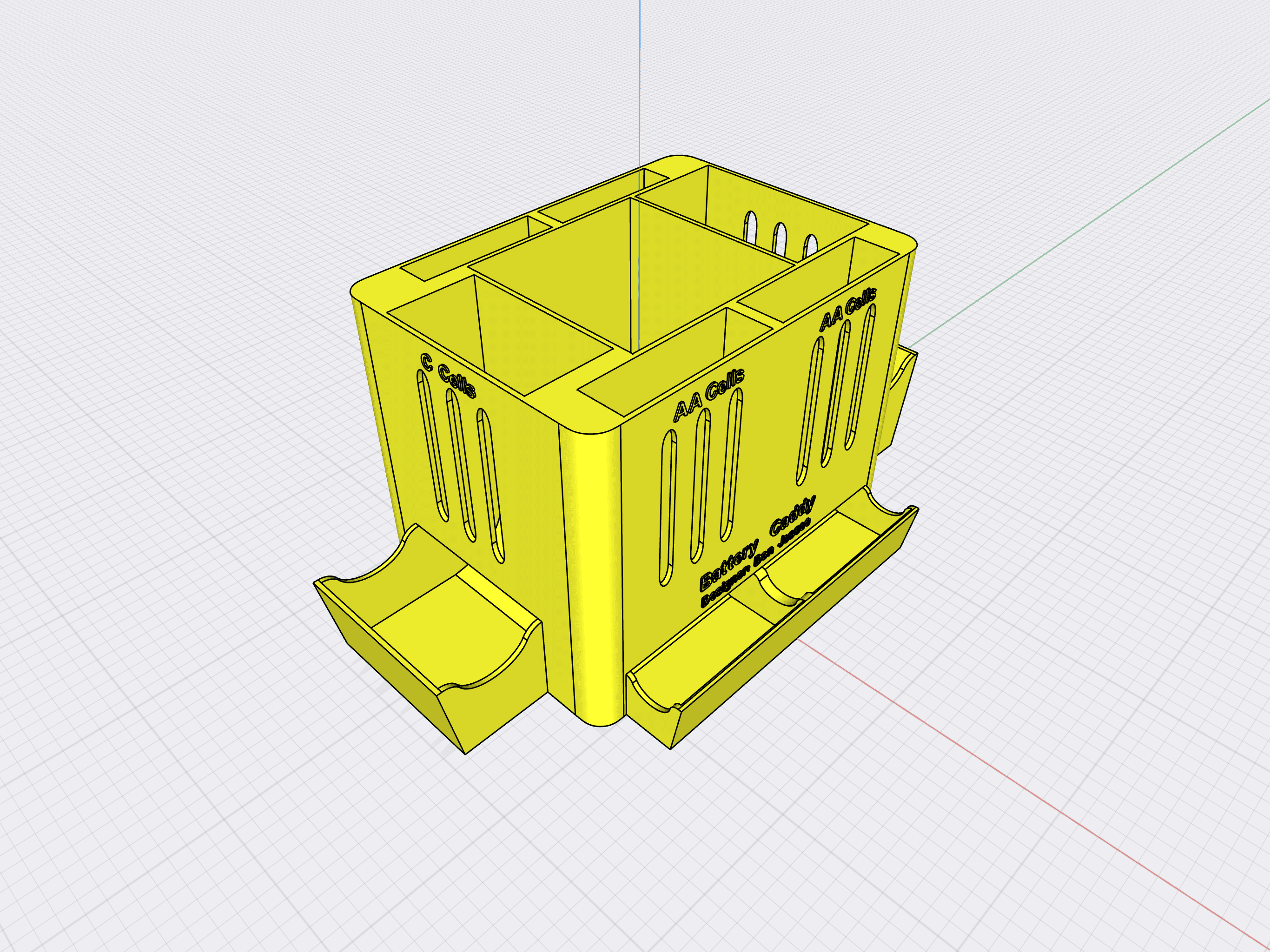 Pumpkin Old Man - Battery Caddy - 3d model