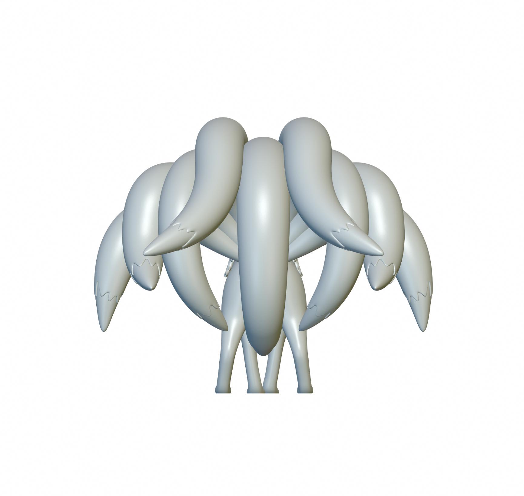 Pokemon Ninetales #38 - Optimized for 3D Printing 3d model