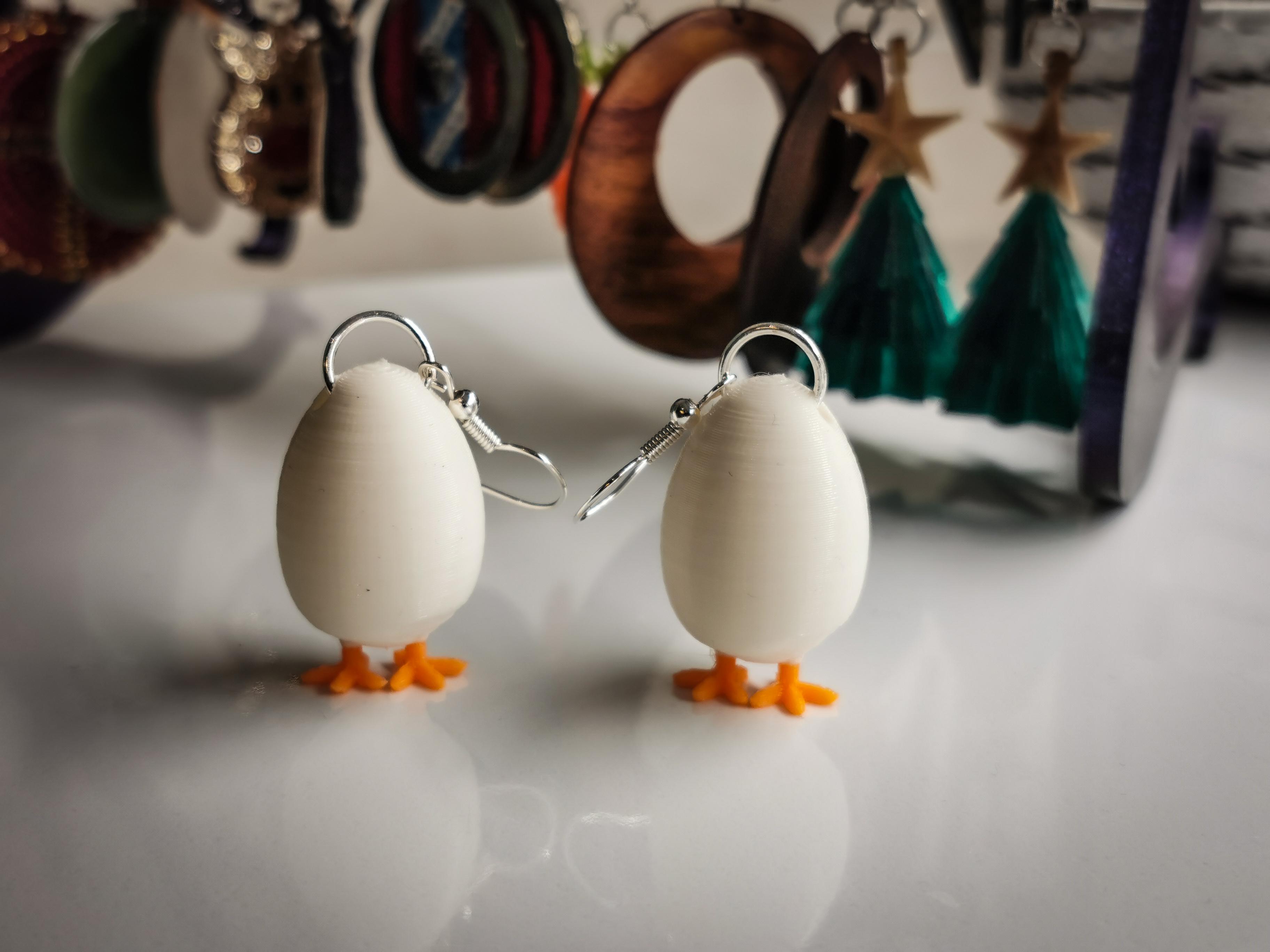 Easter Egg Earring 3d model