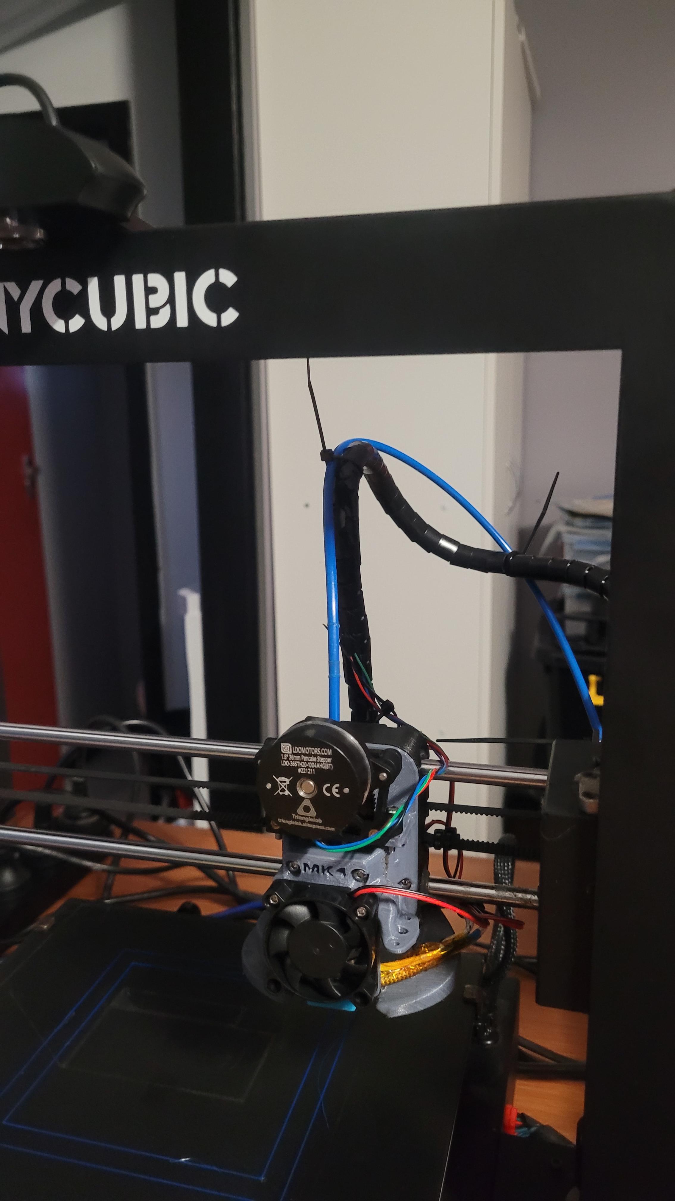 Anycubic Mega S (Pro) X Carriage Sherpa Mini Carrier Plate V5 (Stock) Hotend 3d model