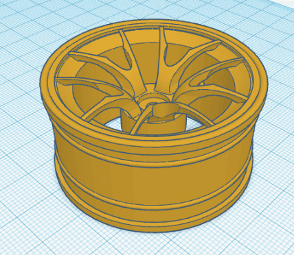 RC Car Rims Arc 1_10.stl 3d model