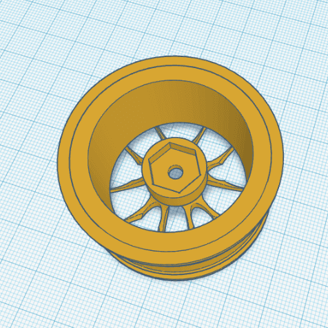 RC Car Rims Arc 1_10.stl 3d model