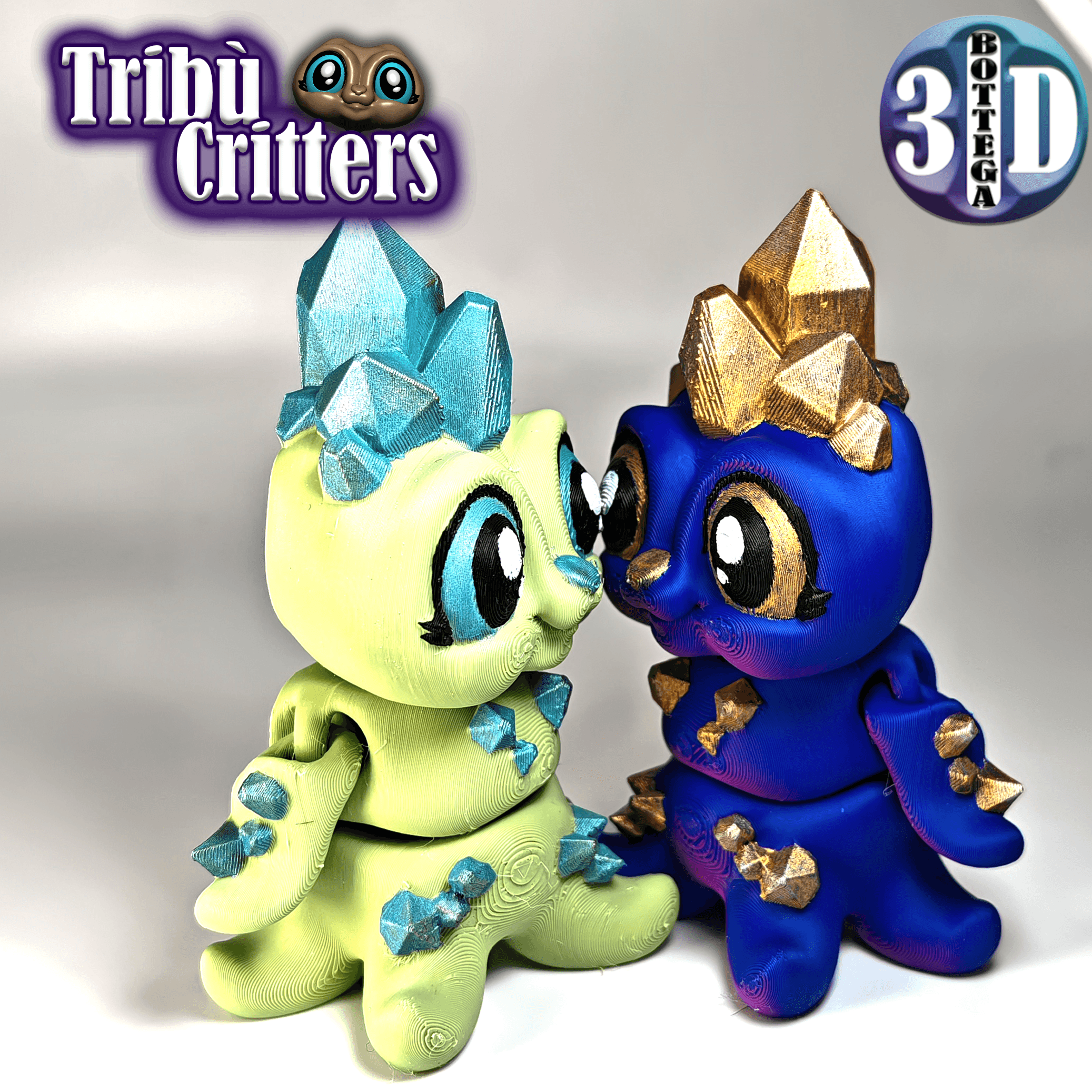 Tribù Critters #1: Crystal + House 3d model