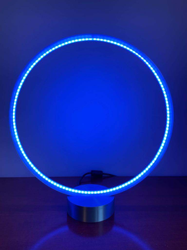 LED RGB DESIGNER CIRCLE RING HALO LIGHT LAMP - App & Music Controlled 3d model