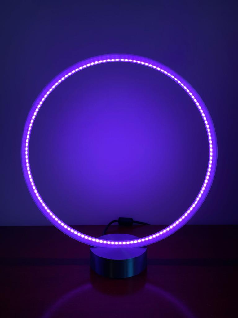 LED RGB DESIGNER CIRCLE RING HALO LIGHT LAMP - App & Music Controlled 3d model