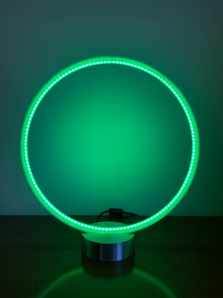 LED RGB DESIGNER CIRCLE RING HALO LIGHT LAMP - App & Music Controlled 3d model