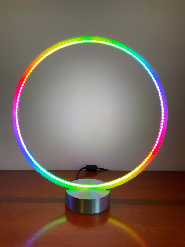 LED RGB DESIGNER CIRCLE RING HALO LIGHT LAMP - App & Music Controlled 3d model