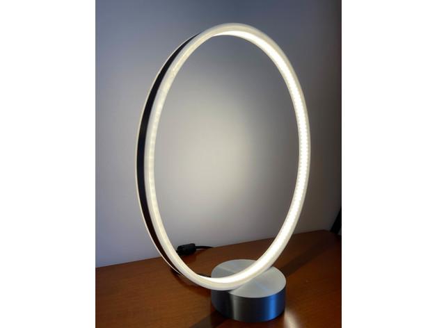 LED RGB DESIGNER CIRCLE RING HALO LIGHT LAMP - App & Music Controlled 3d model