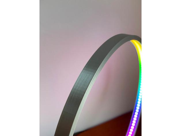 LED RGB DESIGNER CIRCLE RING HALO LIGHT LAMP - App & Music Controlled 3d model