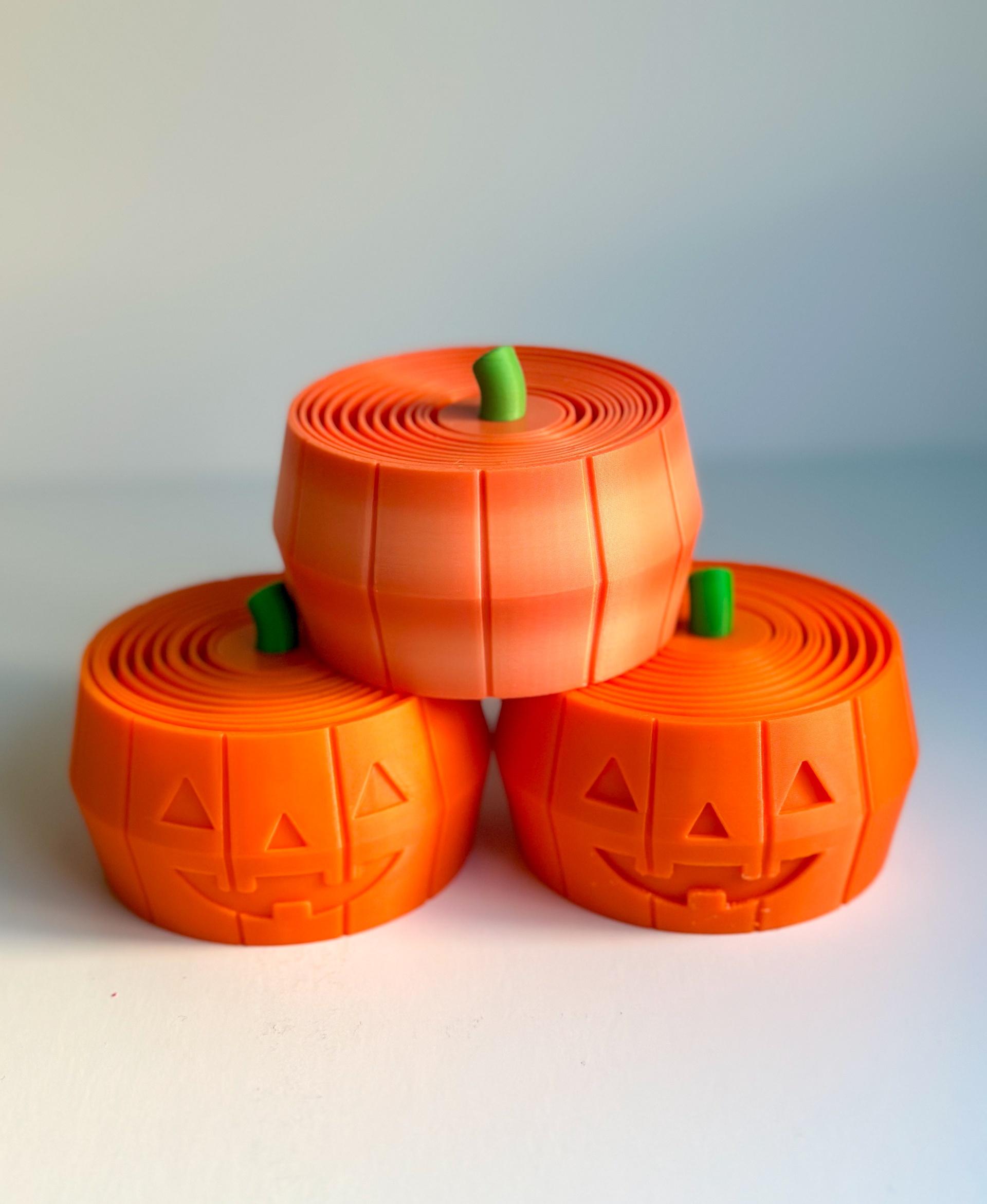 Pumpkin & Jack O'Latern Layered Fidget (3 Styles in 3 Sizes = 9 total) 3d model