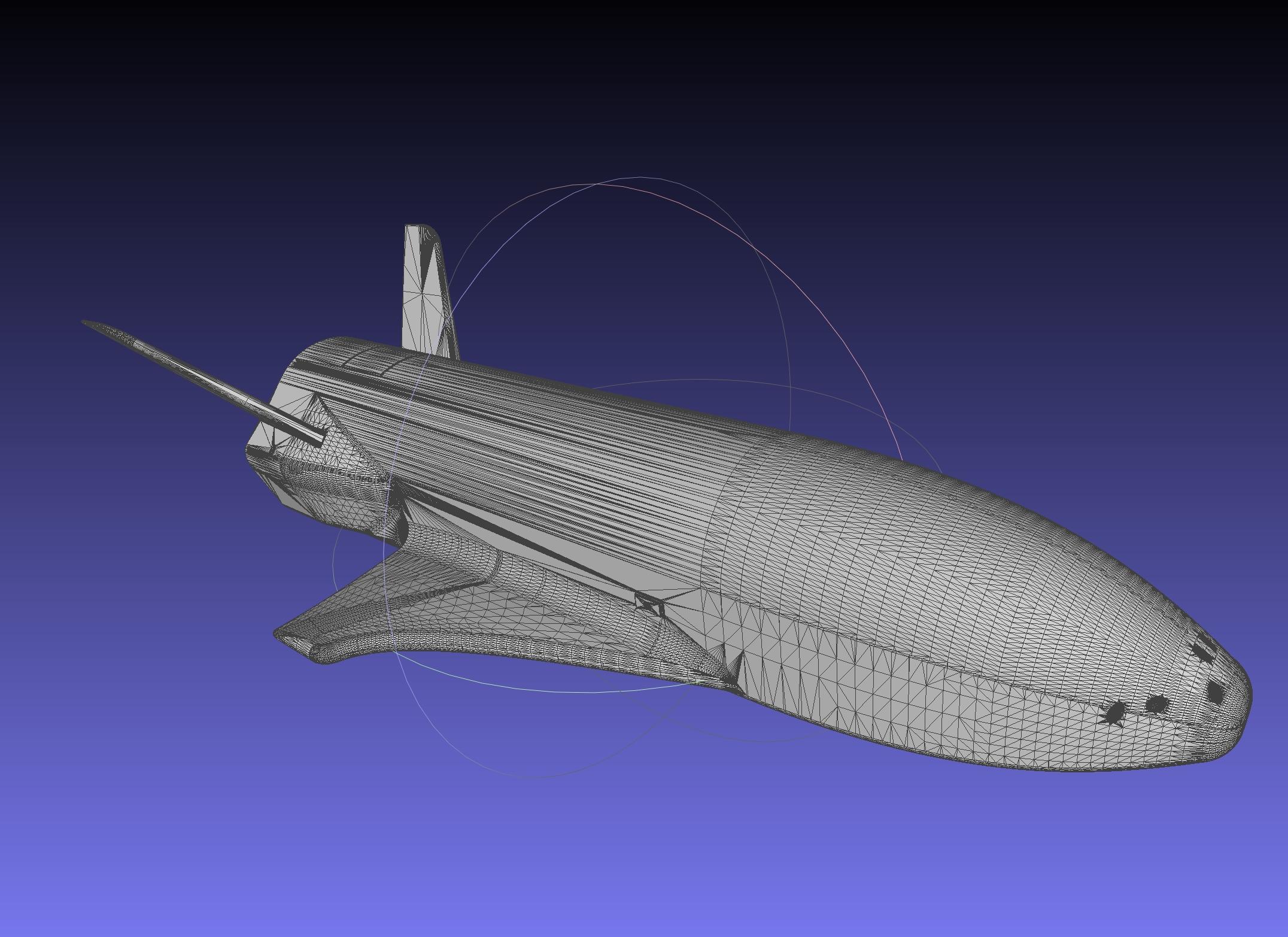 Boeing X-37B OTV Experimental Spaceplane Miniature 3d model