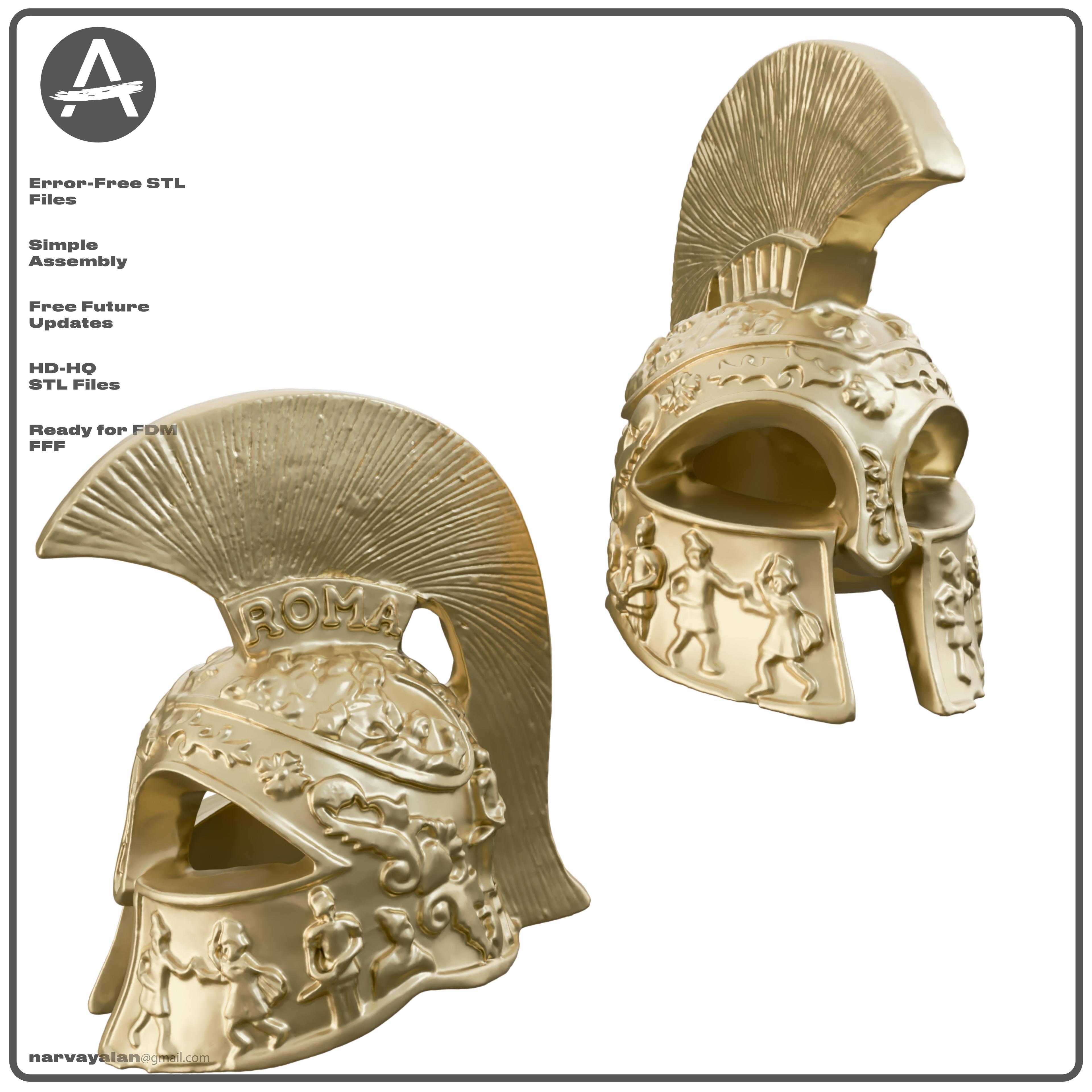 Roman Helmet Decoration 3d model