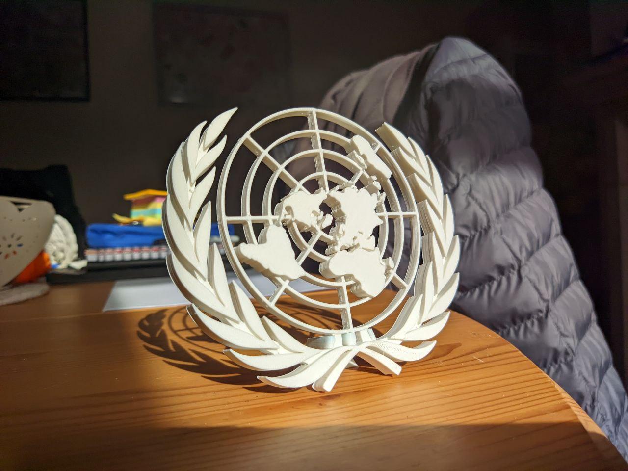 United Nations Emblem 3d model