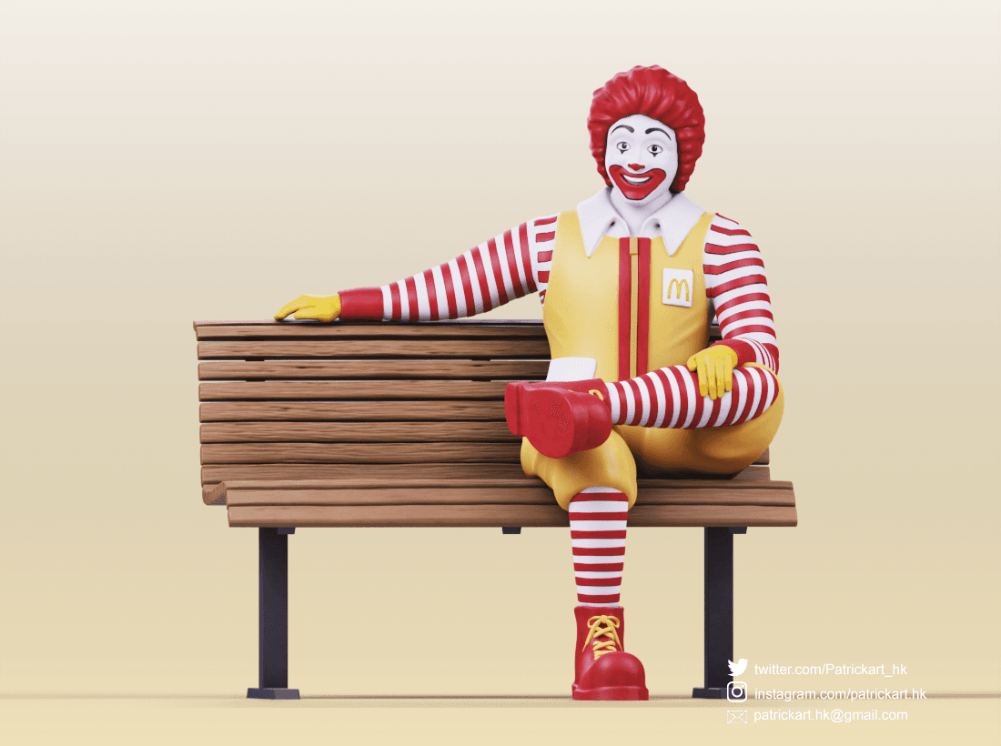 Ronald McDonald 3d model